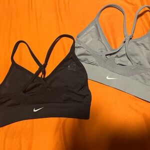 Nike Black and Gray medium Bras